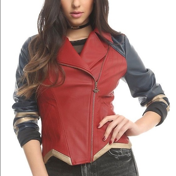 Her Universe Jackets & Blazers - Wonder Woman Faux Leather Jacket - Her Universe